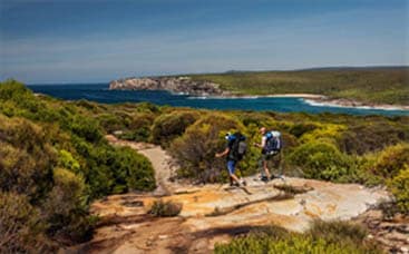 Two Men Hiking — Bushfire Services In Harbour, NSW